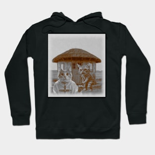 cat saw cat priest Hoodie